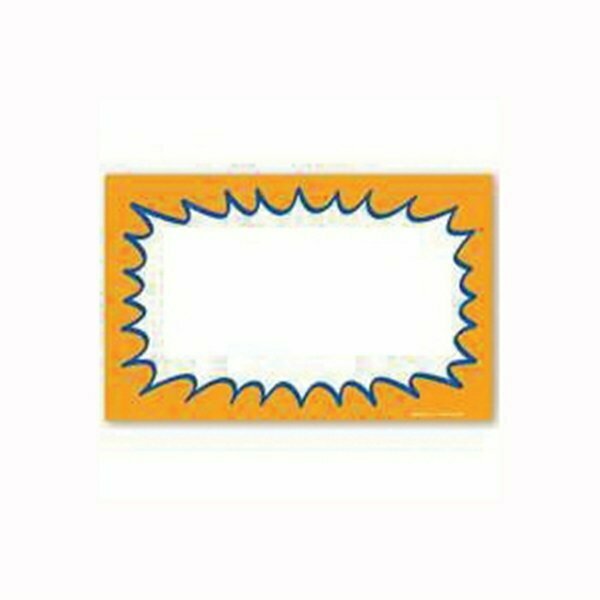 Centurion CZG938 Laser Starburst Sign, Orange Background, 5-1/2 in W x 3-1/2 in H Dimensions TRV580423